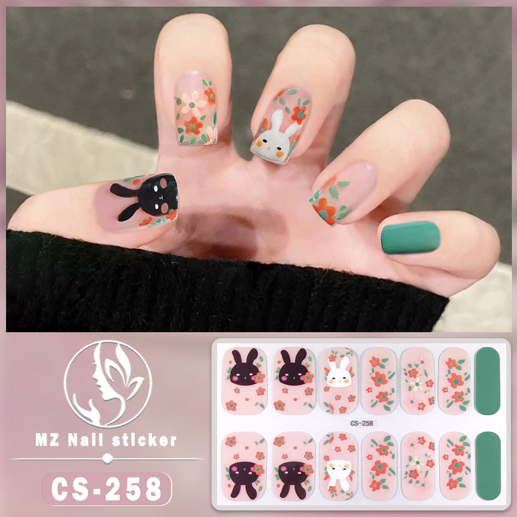 Bunny Nail Art Sticker Wraps