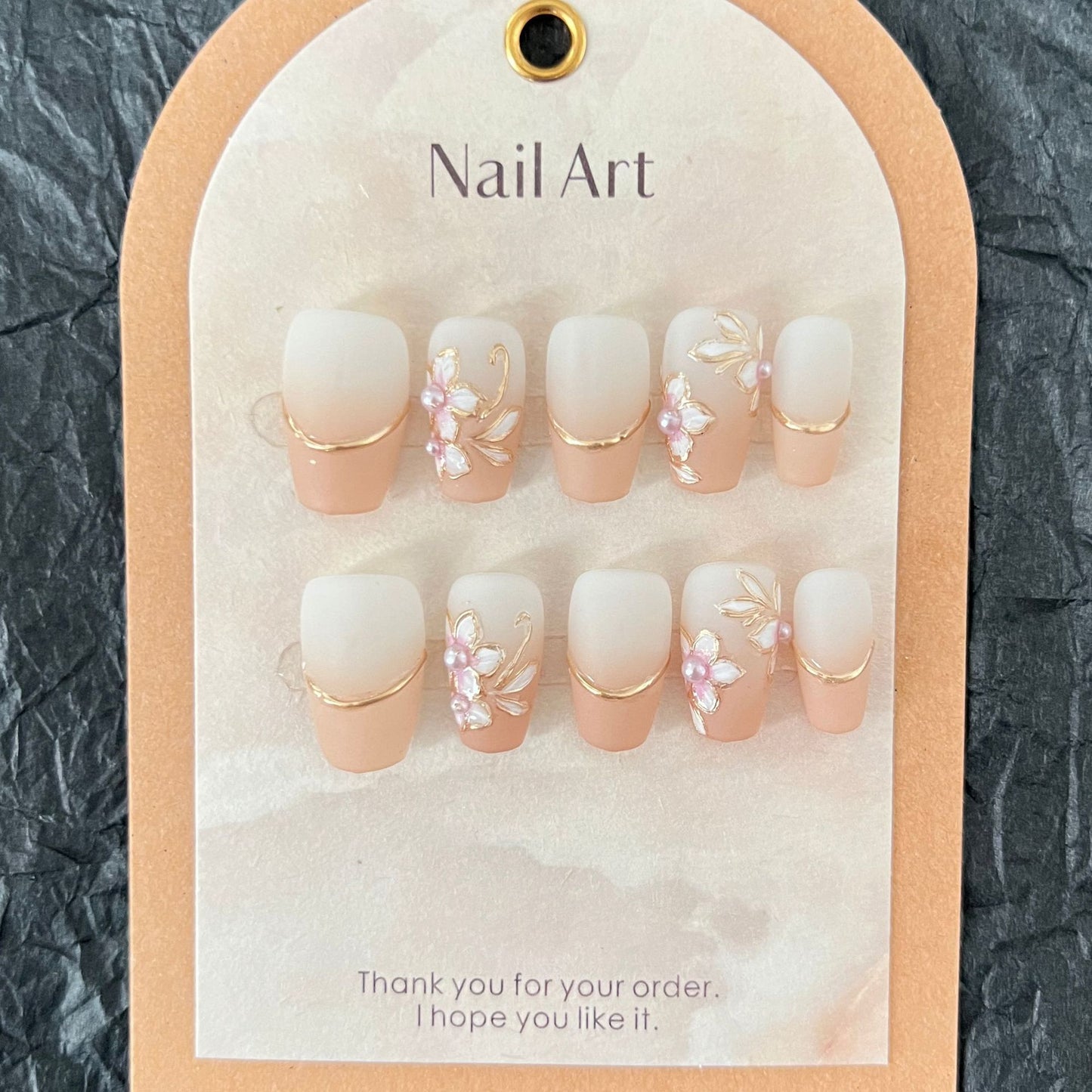 Peach Blossom Nails