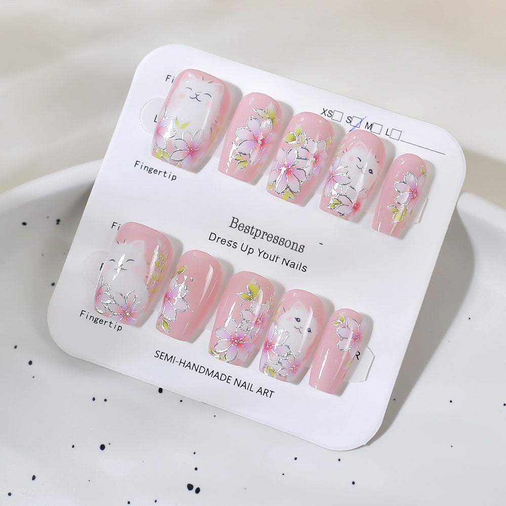 Cat Design Nail Art