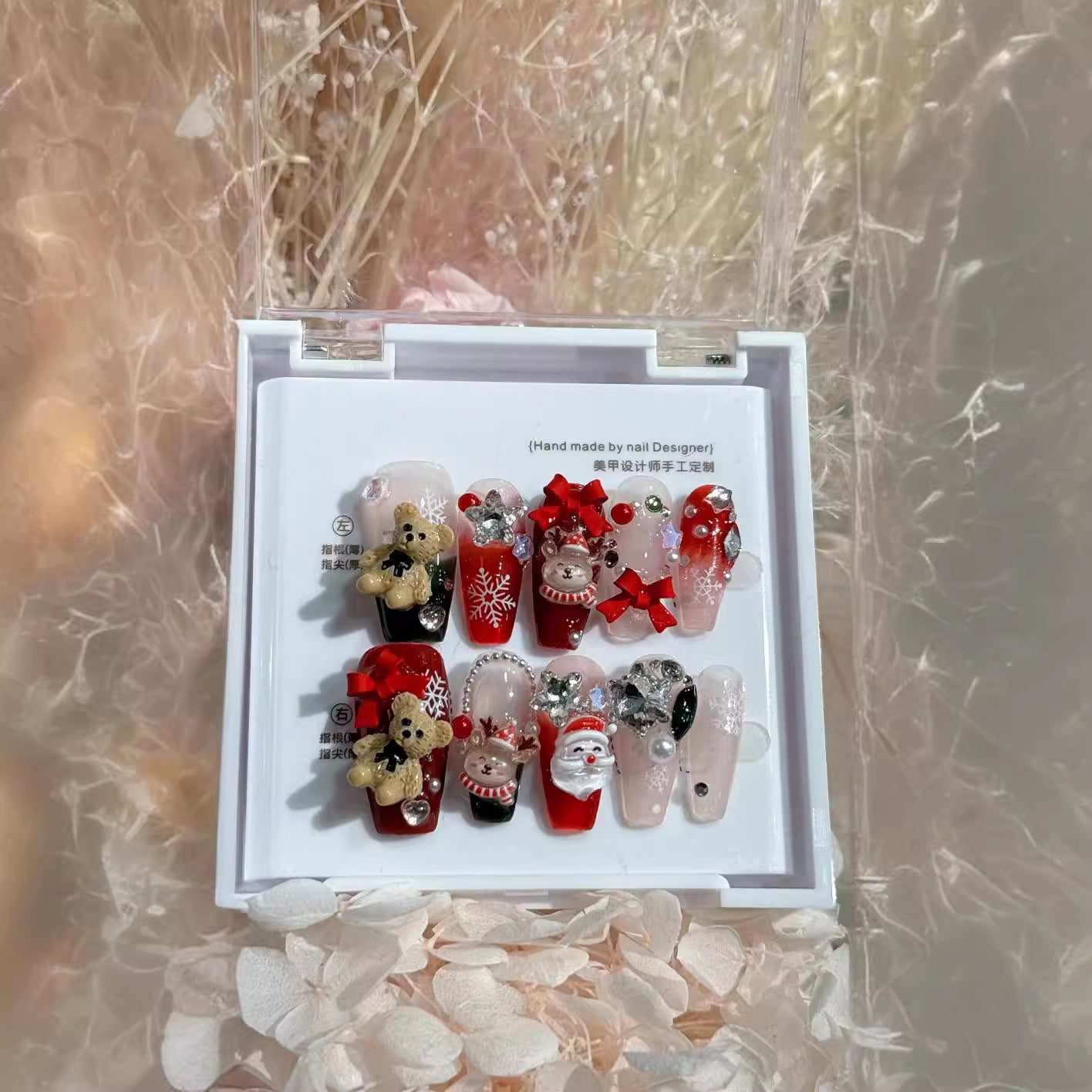 Santa And Friends Nails