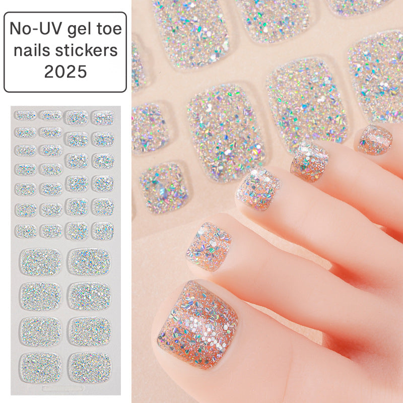 Gel Toe Nail Wrap Stickers Solid Colors