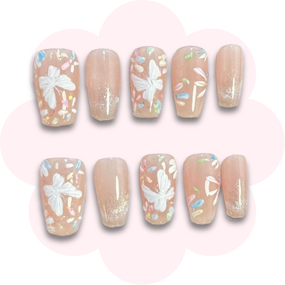 Summer Butterfly Nails