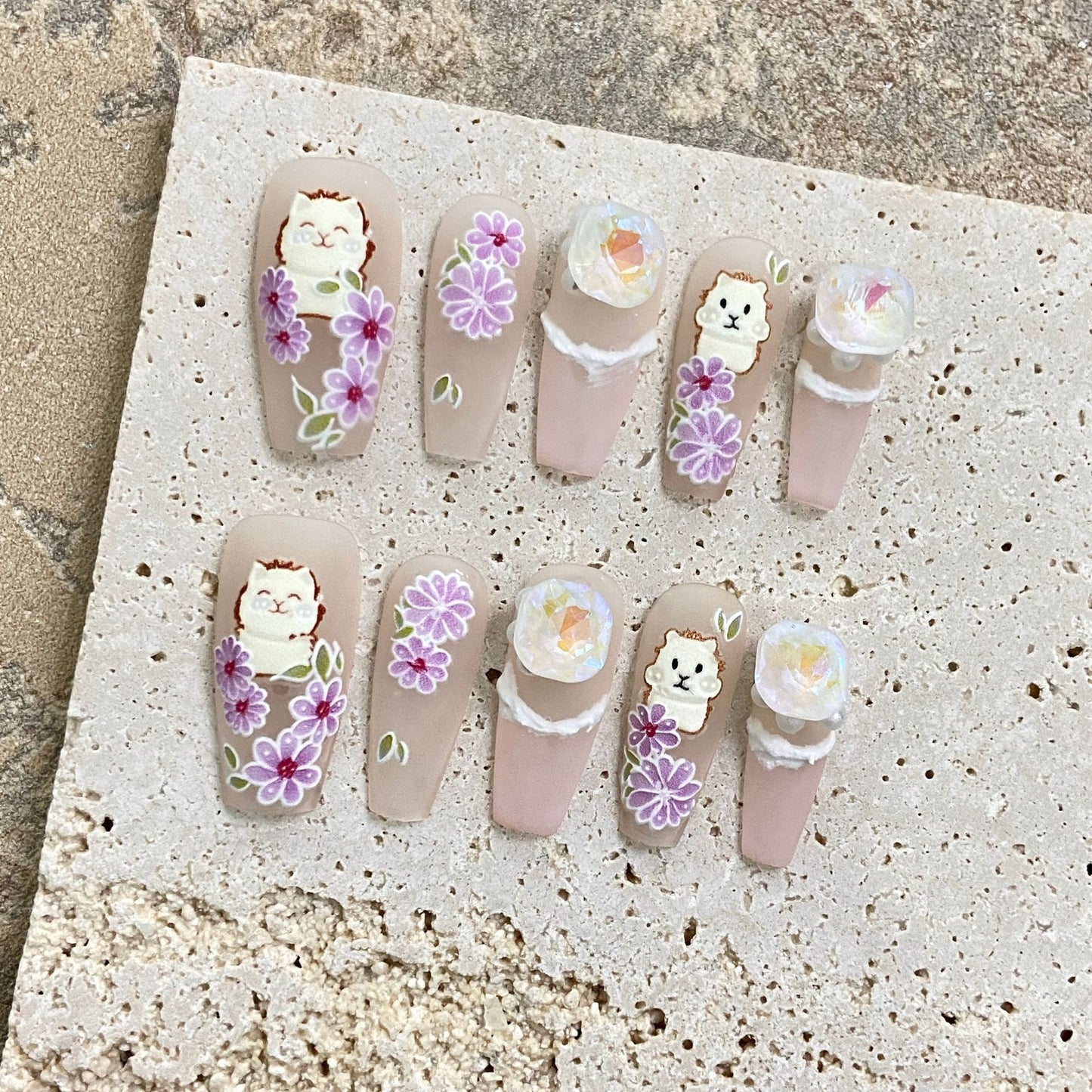 Kawaii Kitten Nails