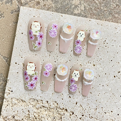 Kawaii Kitten Nails