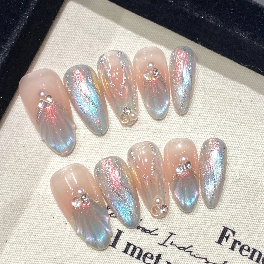 Holo Mermaid Nails