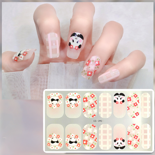 Panda Nail Art Easy Stickers