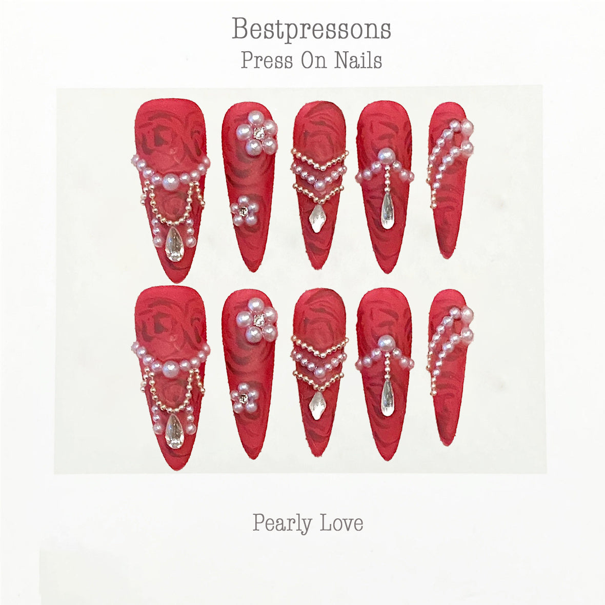 Pearly Love Nails