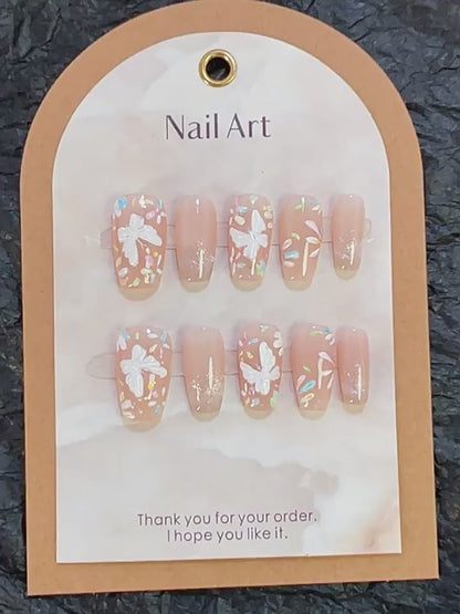 Summer Butterfly Nails