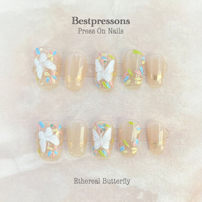 Summer Butterfly Nails