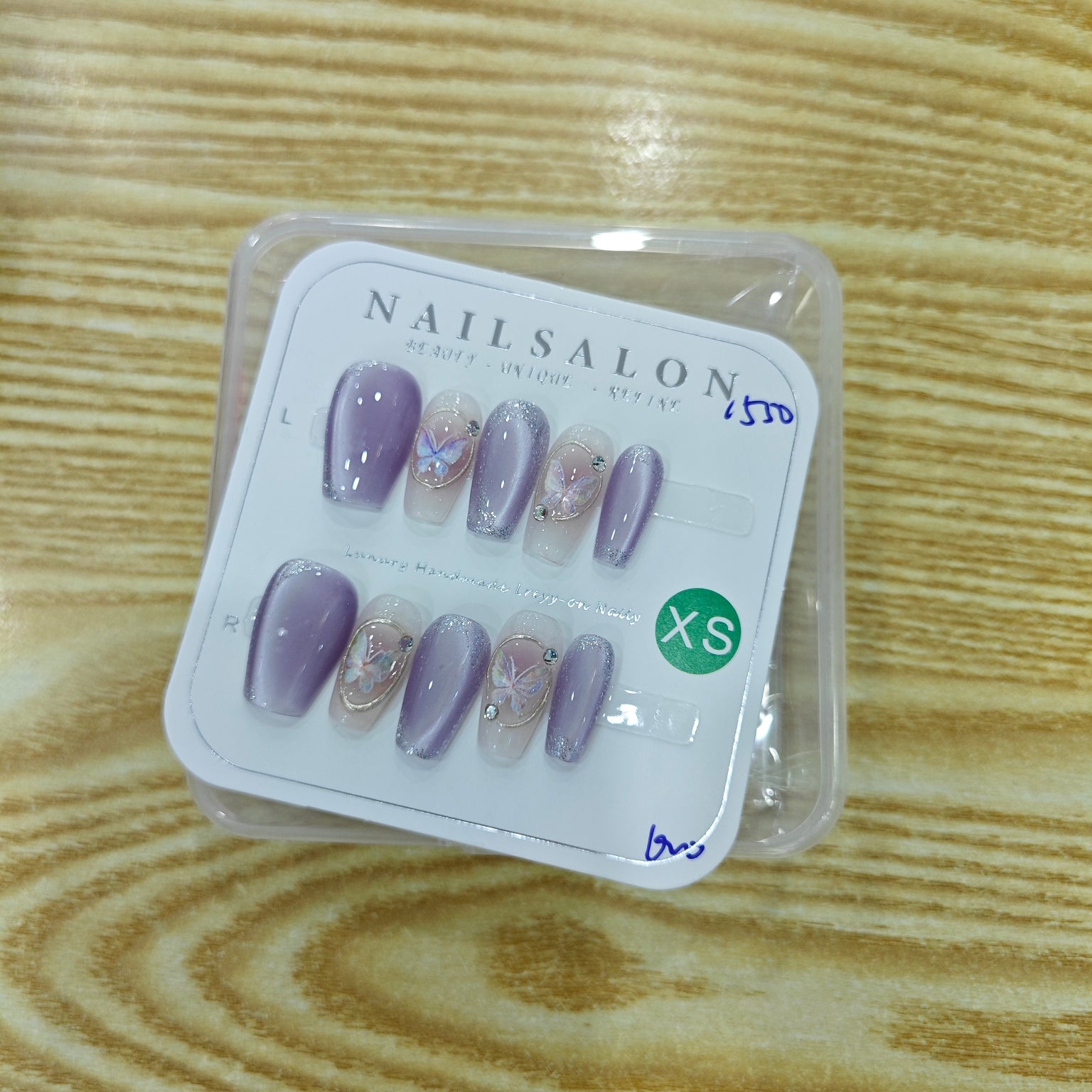 review photo of ethereal butterfly false nails