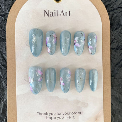 Watercolor Bloom Nails