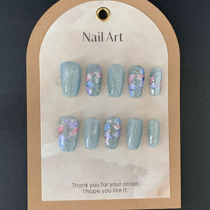 Watercolor Bloom Nails