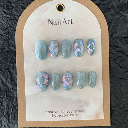 Watercolor Bloom Nails